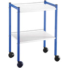 Epoxy pedestal table - 2 trays - 40 x 60 cm - 3 colors available