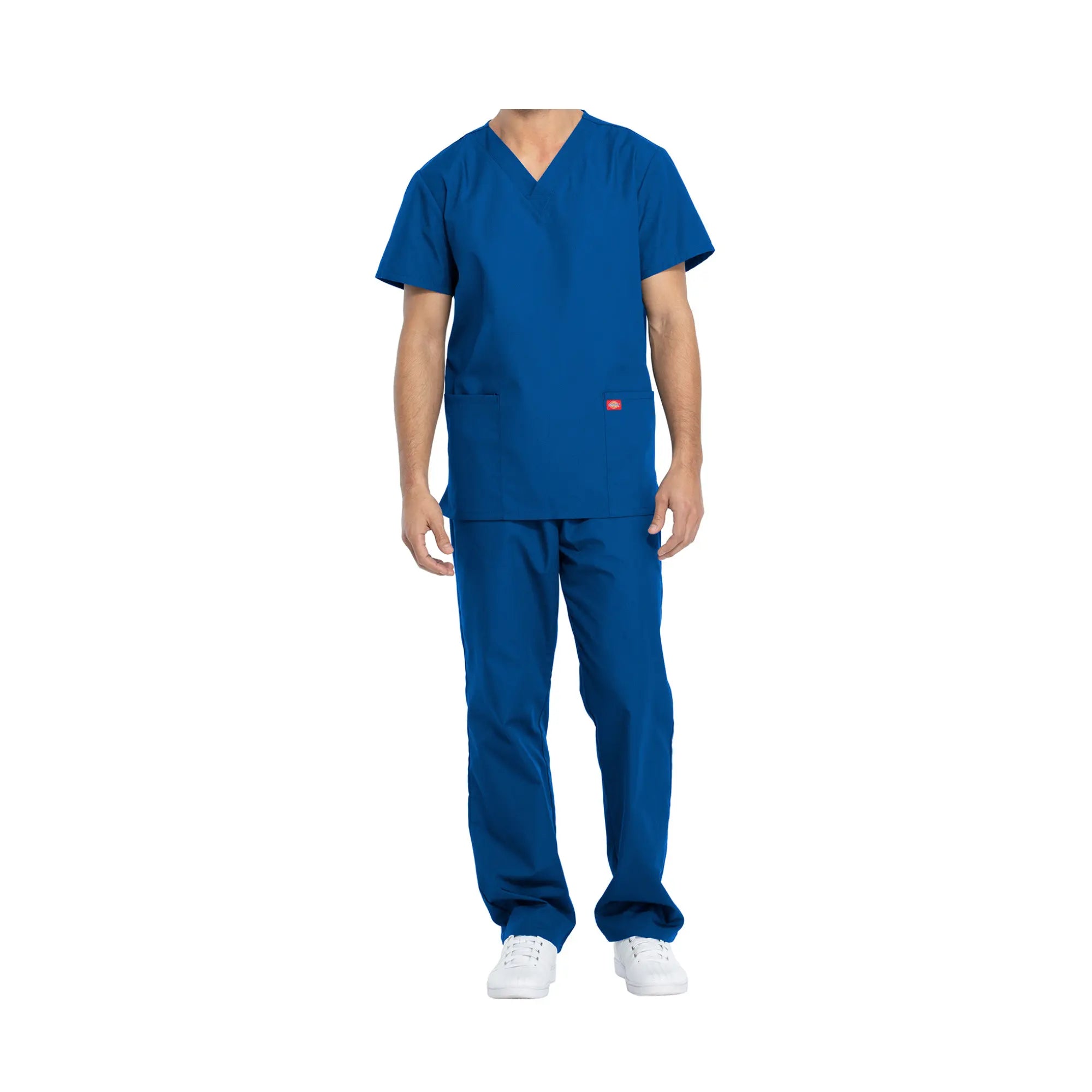 Hossegor - Ensemble médical - Tunique col V et pantalon - Unisexe - Dickies Dickies  Bleu-Roi-XXXL