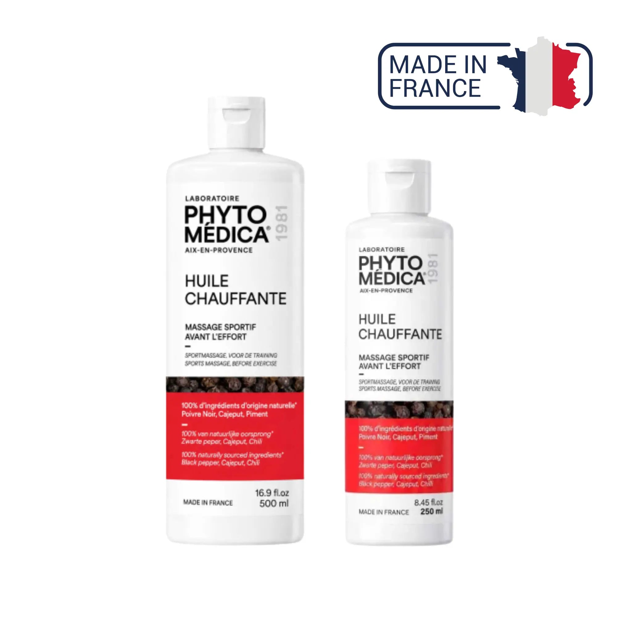 Huile sèche chauffante - deux contenances - Phytomedica Laboratoires Phytomedica 