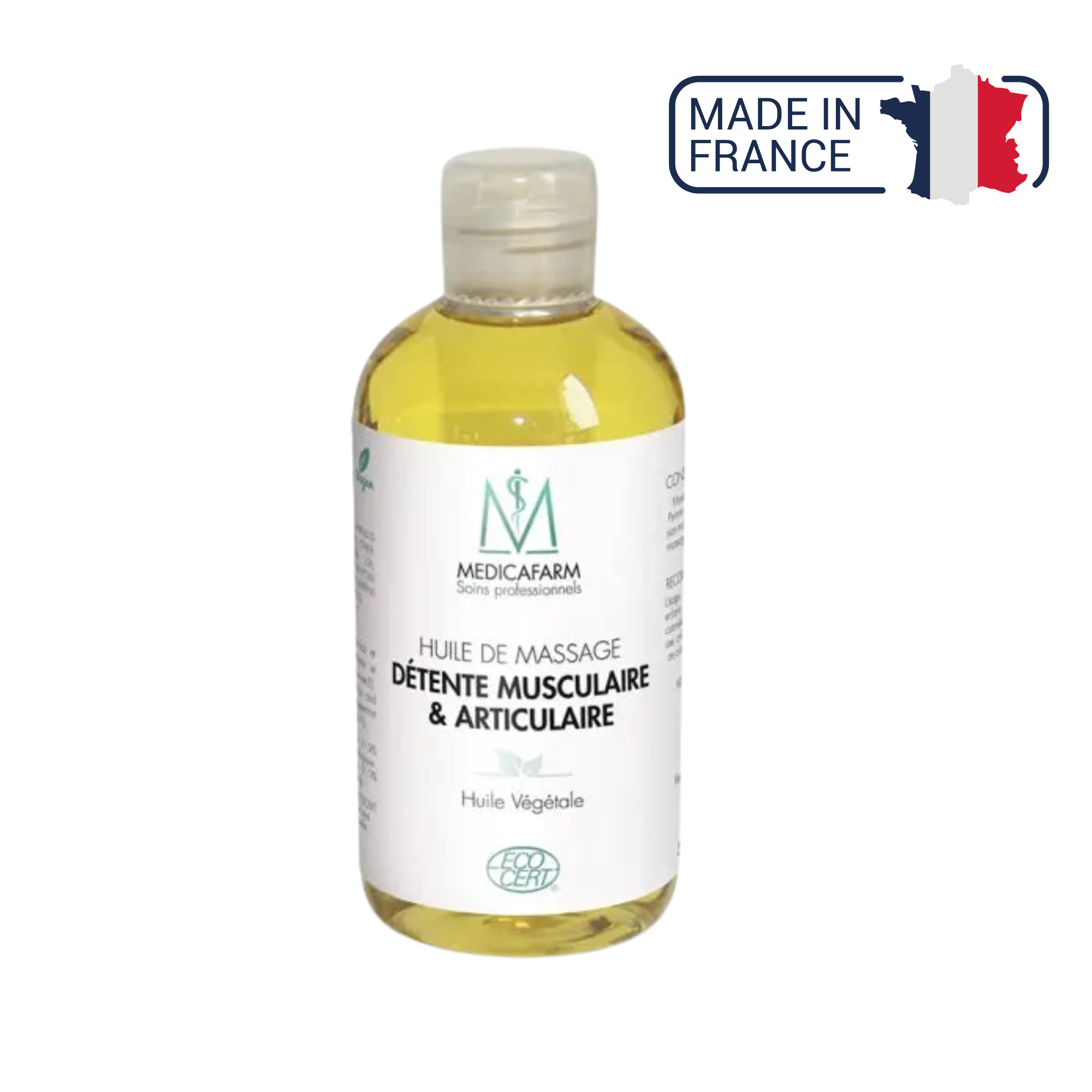 Huile de massage détente musculaire & articulaire BIO - Flacon Stop-goutte 250 ml - Medicafarm Medicafarm 