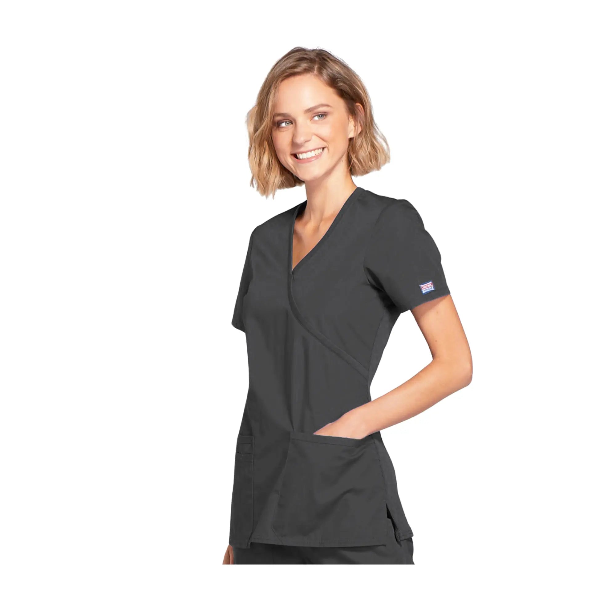 Limoges - Tunique médicale - Effet cache-coeur  - Manches courtes - Femme - Cherokee Cherokee Authentic Workwear 