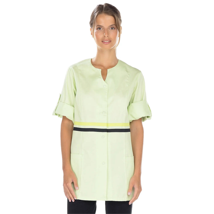 Lou - Tunique - 3 types de manches - Femme - 75 cm My Blouse  Longues-Transformables-Sergé-Anis-Grany-T6-XXXL