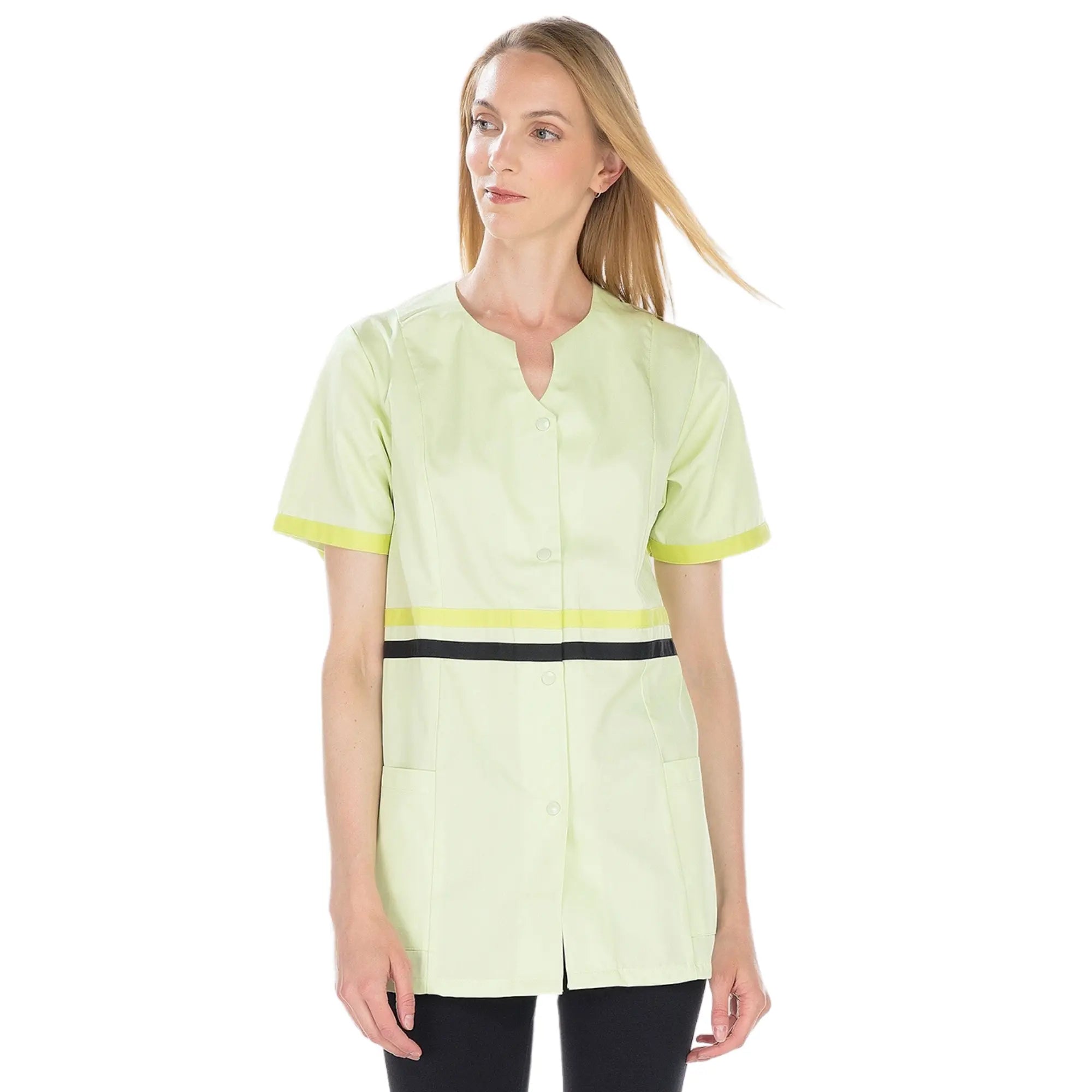 Lou - Tunique - 3 types de manches - Femme - 75 cm My Blouse  Courtes-Sergé-Anis-Grany-T6-XXXL