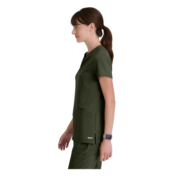 Louisa - Notched collar tunic - Women - Grey’s Anatomy Evolve Grey’s Anatomy 