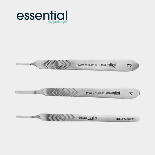 Scalpel blade holder handle - Stainless steel - Essential by My Podologie