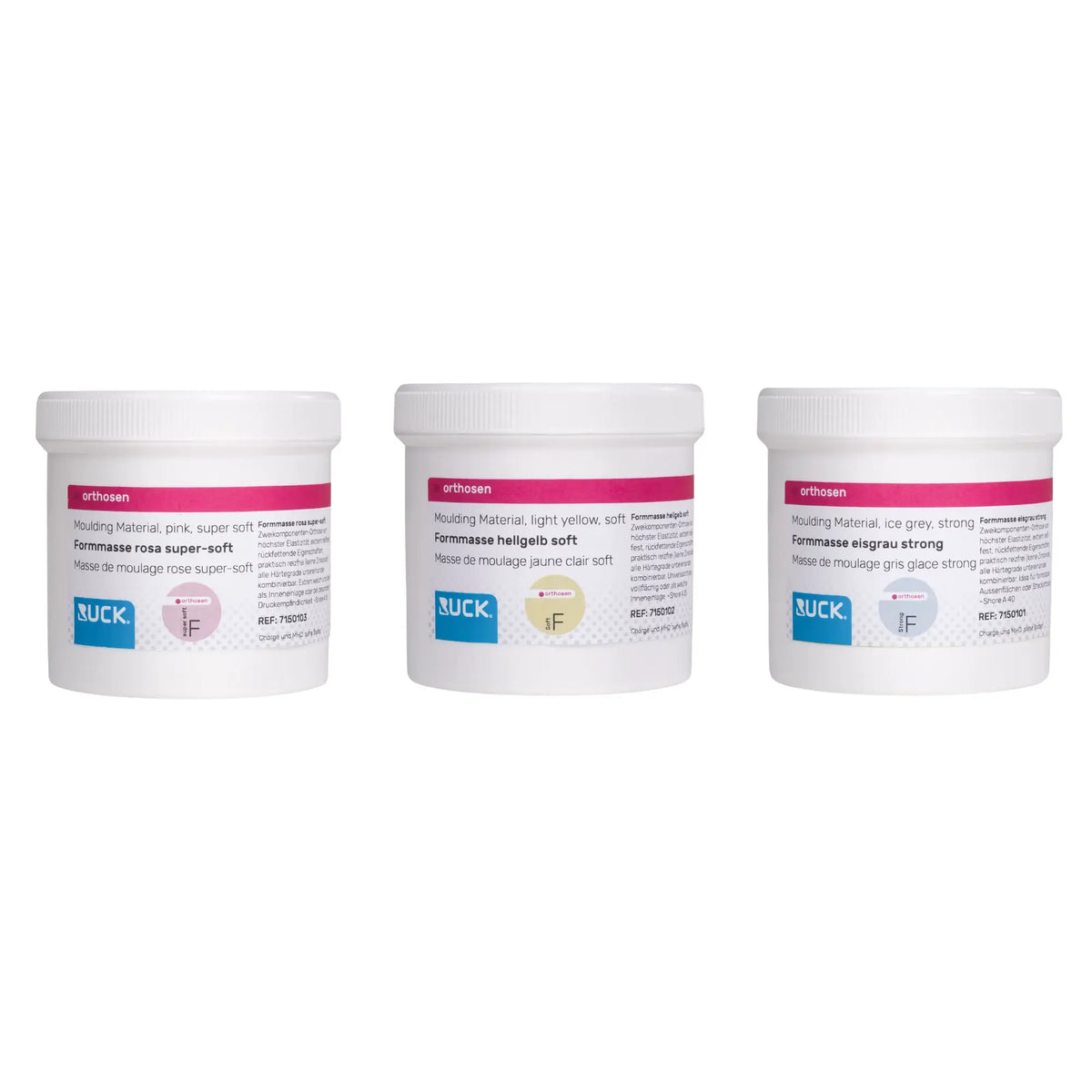 Matériau de moulage pour orthoplastie - 3 type de duretés disponibles - 250g - Ruck Ruck 