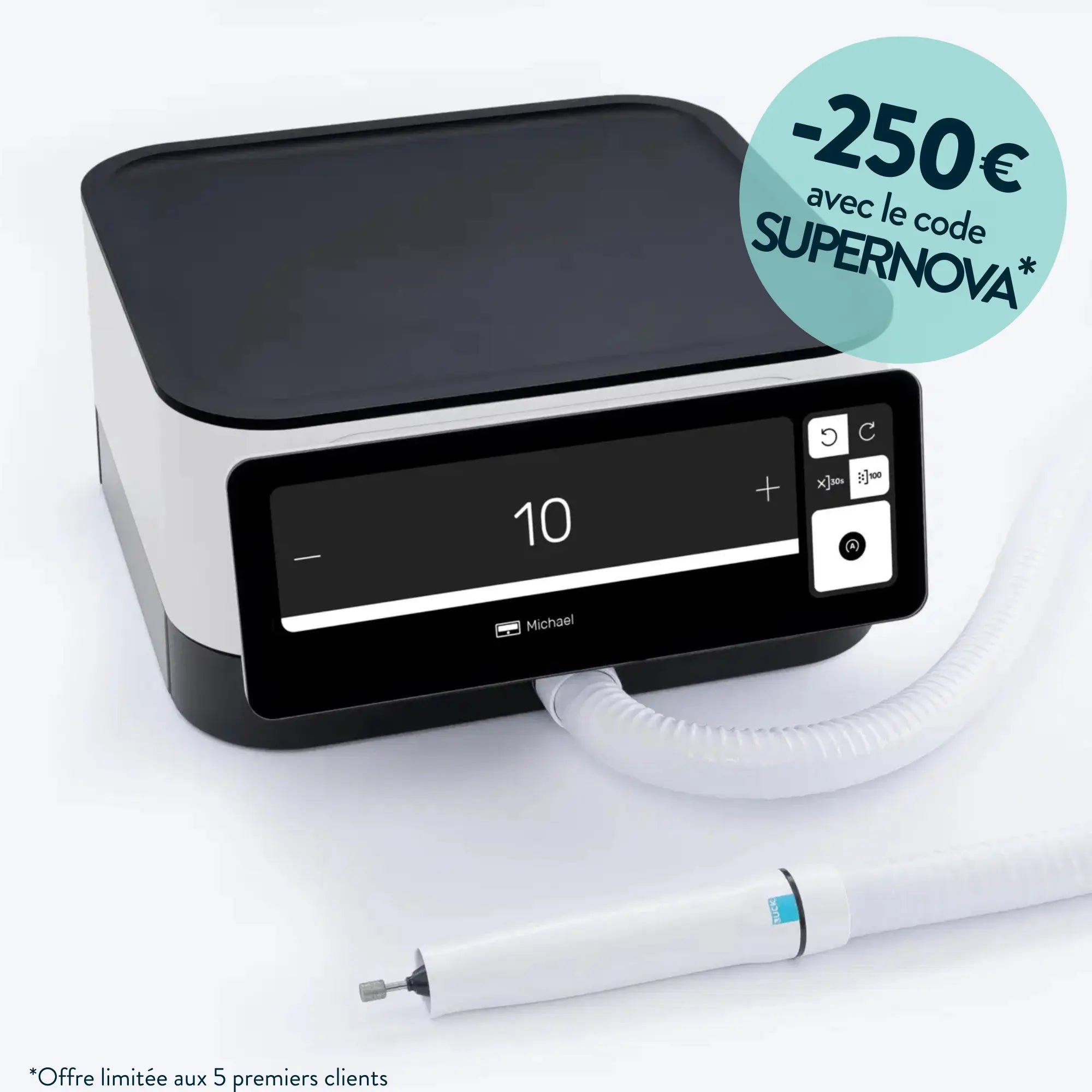 Micromoteur à aspiration Podolog Nova Pro - 40 000 tr/min - Ruck Ruck 