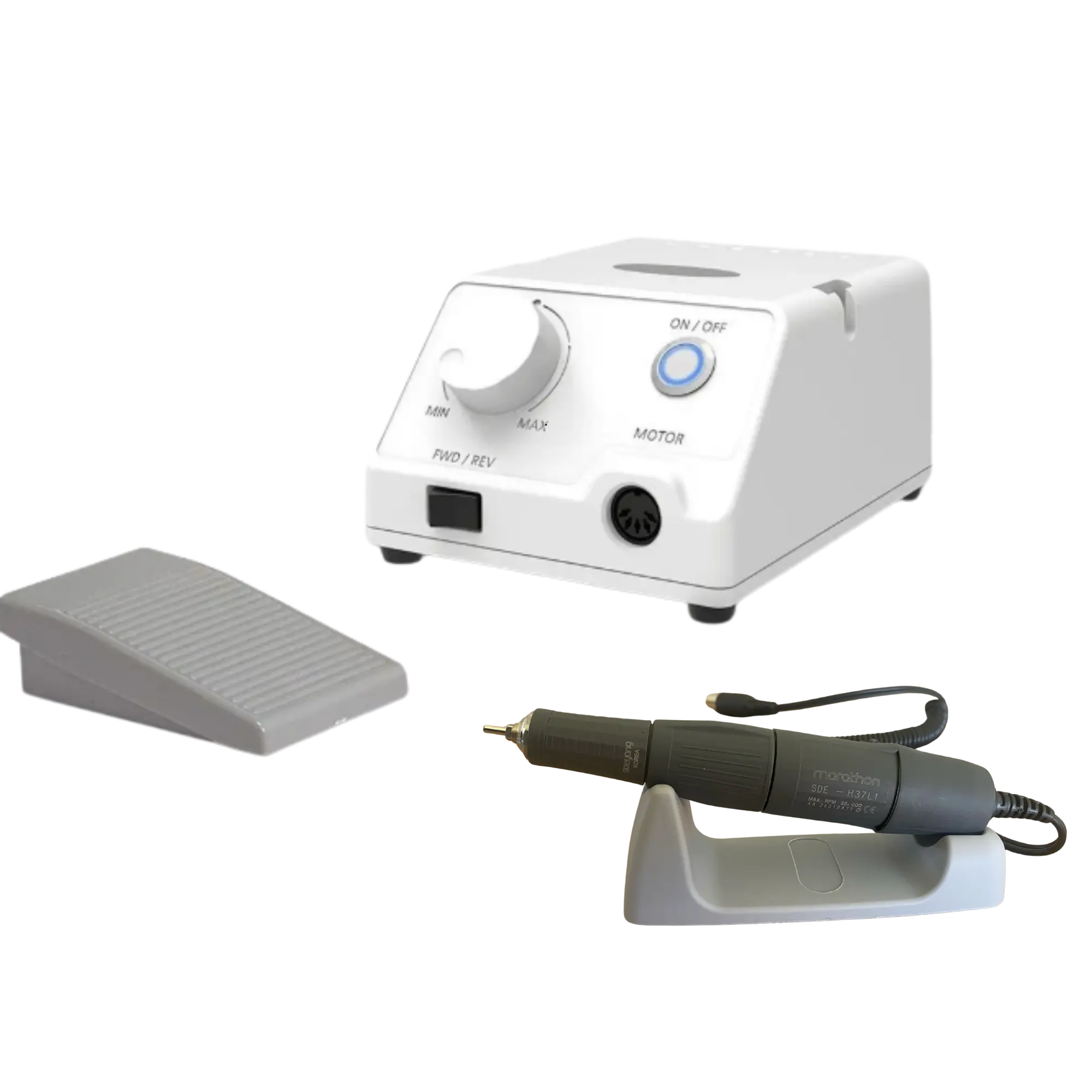 Escort III wired micromotor - 35,000 rpm with Saeyang handpiece and pedal 