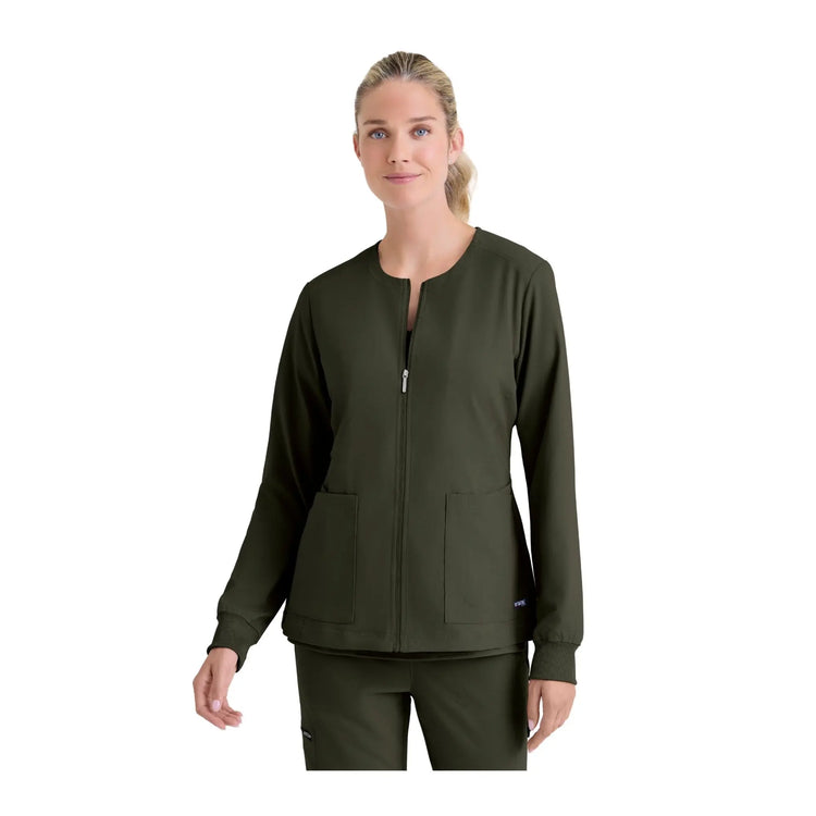 Mila - Veste médicale col rond - Femme - Grey's Anatomy Stretch Grey’s Anatomy 