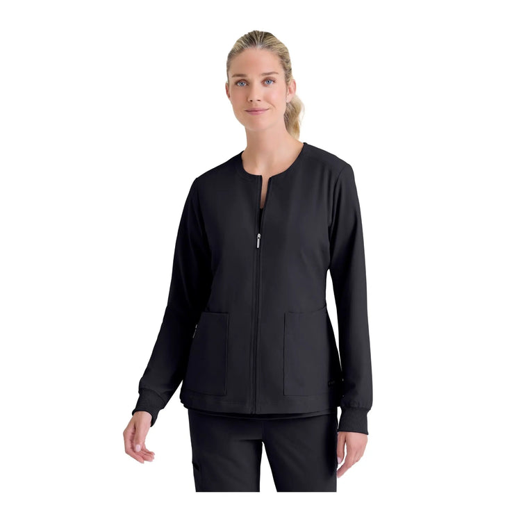 Mila - Veste médicale col rond - Femme - Grey's Anatomy Stretch Grey’s Anatomy 
