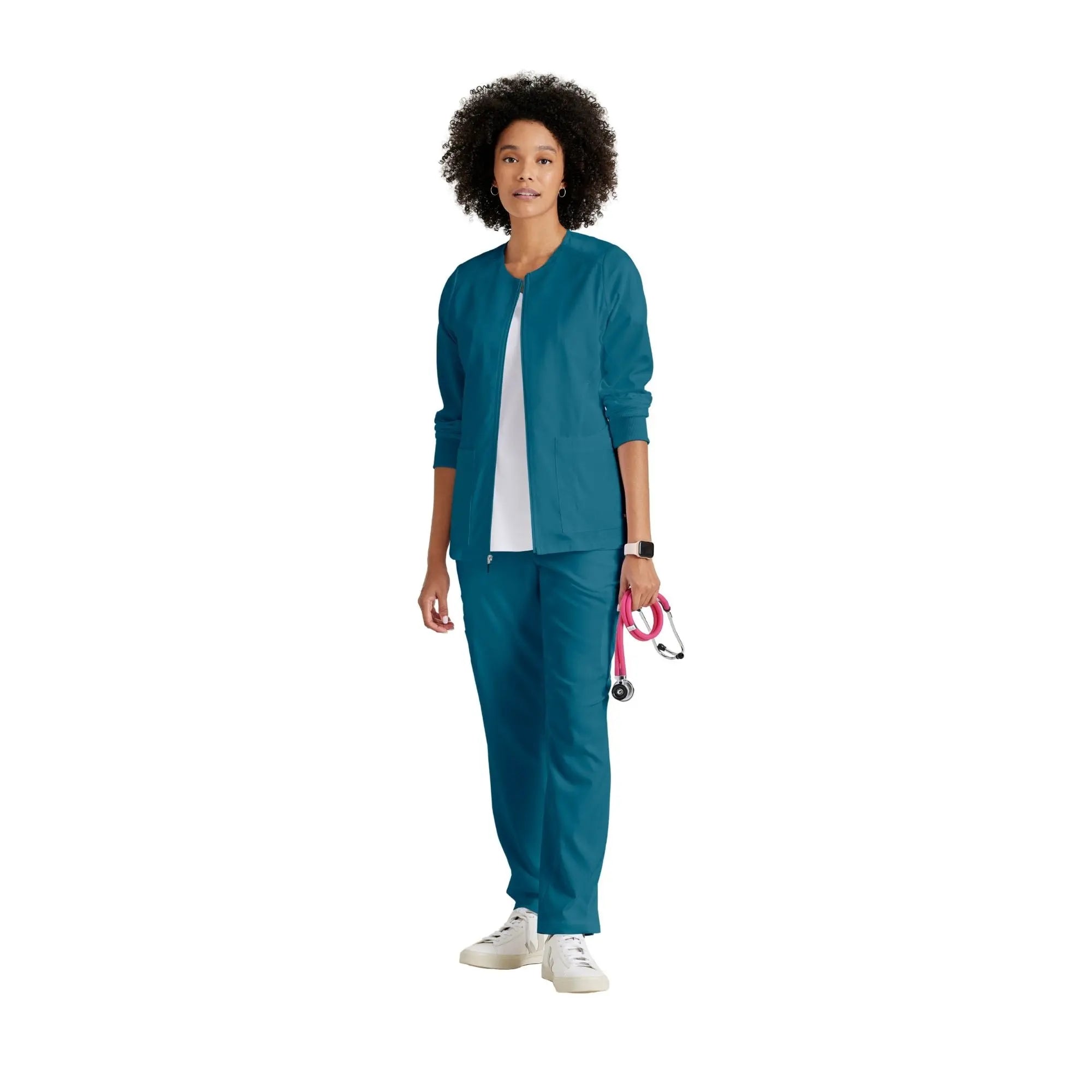 Mila - Veste médicale col rond - Femme - Grey's Anatomy Stretch Grey’s Anatomy 