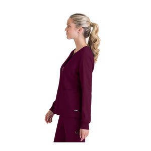 Mila - Veste médicale col rond - Femme - Grey's Anatomy Stretch Grey’s Anatomy 