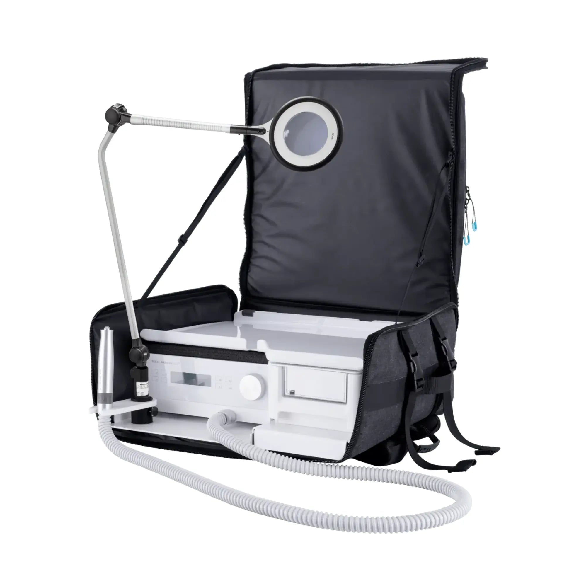 Pack - Sac à dos + Micromoteur Podolog Nova 3s + Lampe Loupe Ruck  Lampe-Loupe-Noire