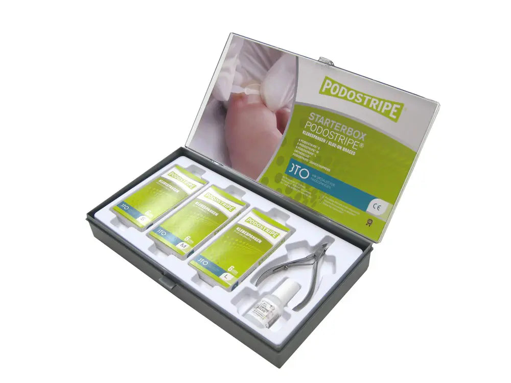 Pack de Démarrage pour Orthonyxie - Bandes + Colle + Pince - Podostripe