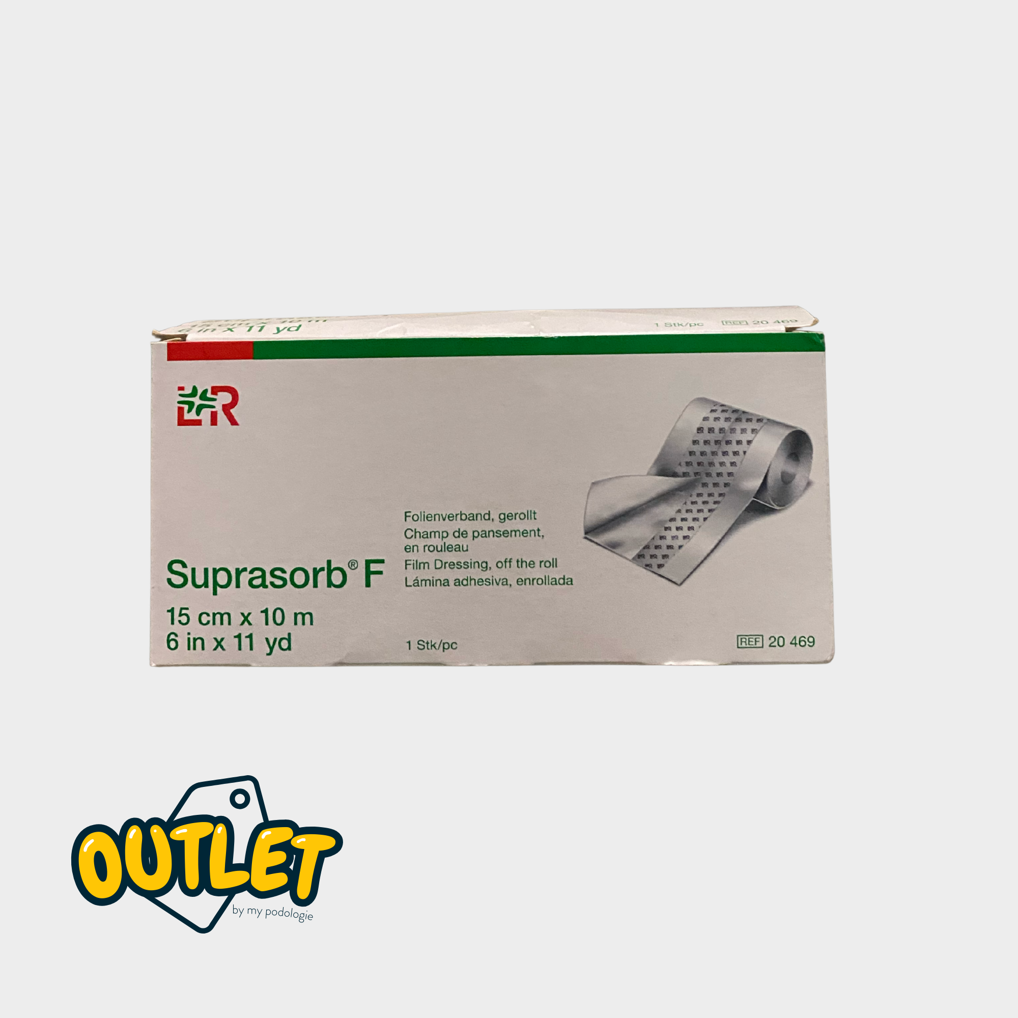 Pansement SUPRASORB F - en rouleau L. 10 m x l. 15 cm - Lohmann Rauscher // Destockage Destockage 