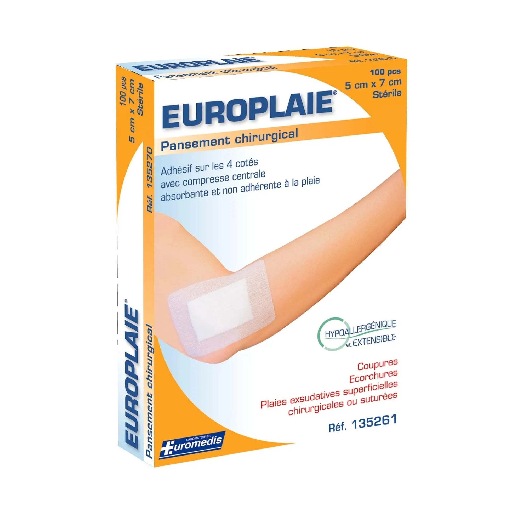 Pansement Stérile Europlaie - Euromédis - My Podologie