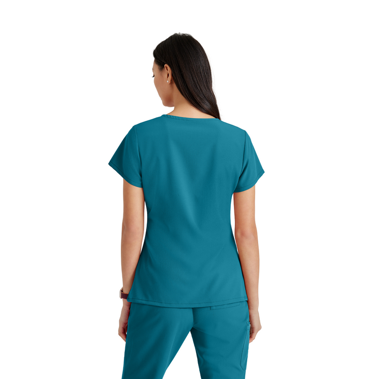 Purpose Top - Haut médical confortable et polyvalent - Col V - Femme - Barco Unify BARCO UNIFY 