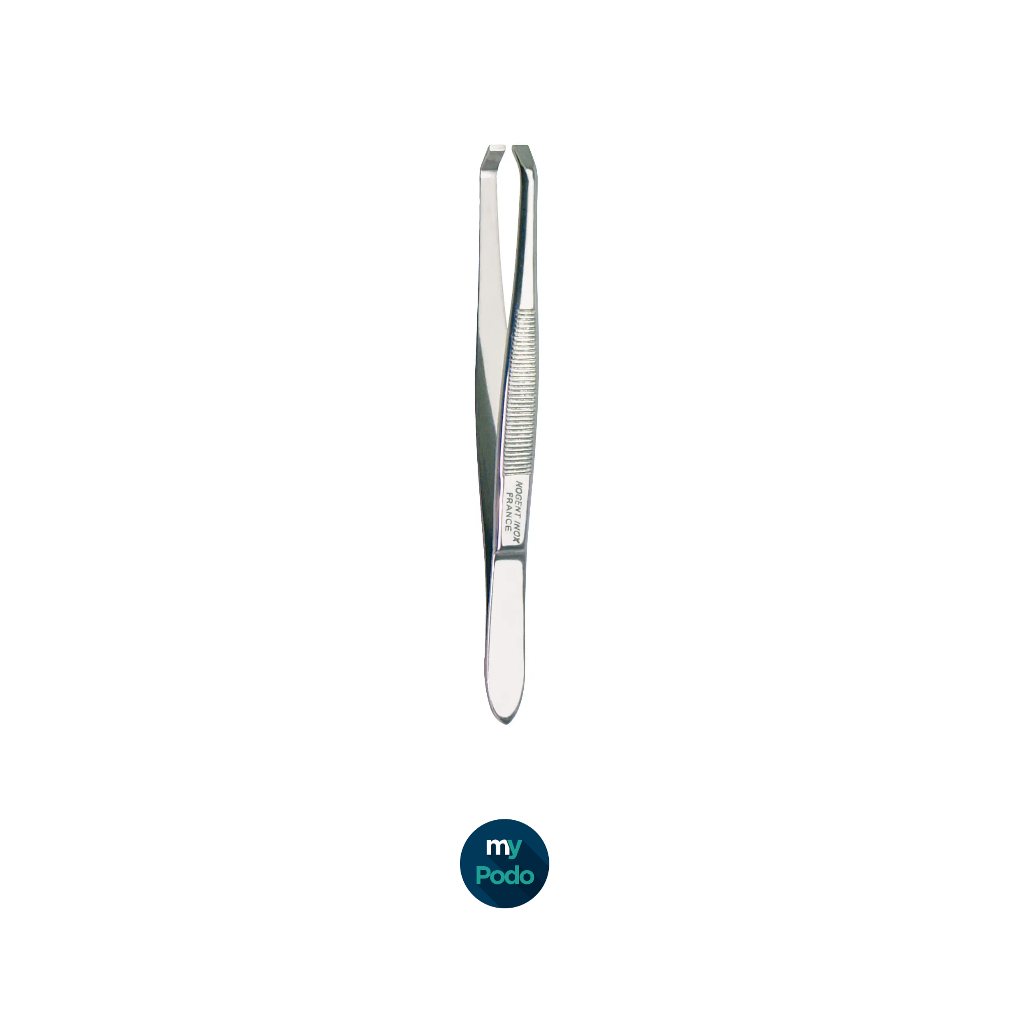 Pince à épiler forme crabe - Longueur : 9 cm - Inox brillant My Podologie 