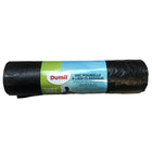Roll of 10 black trash bags - 100 L