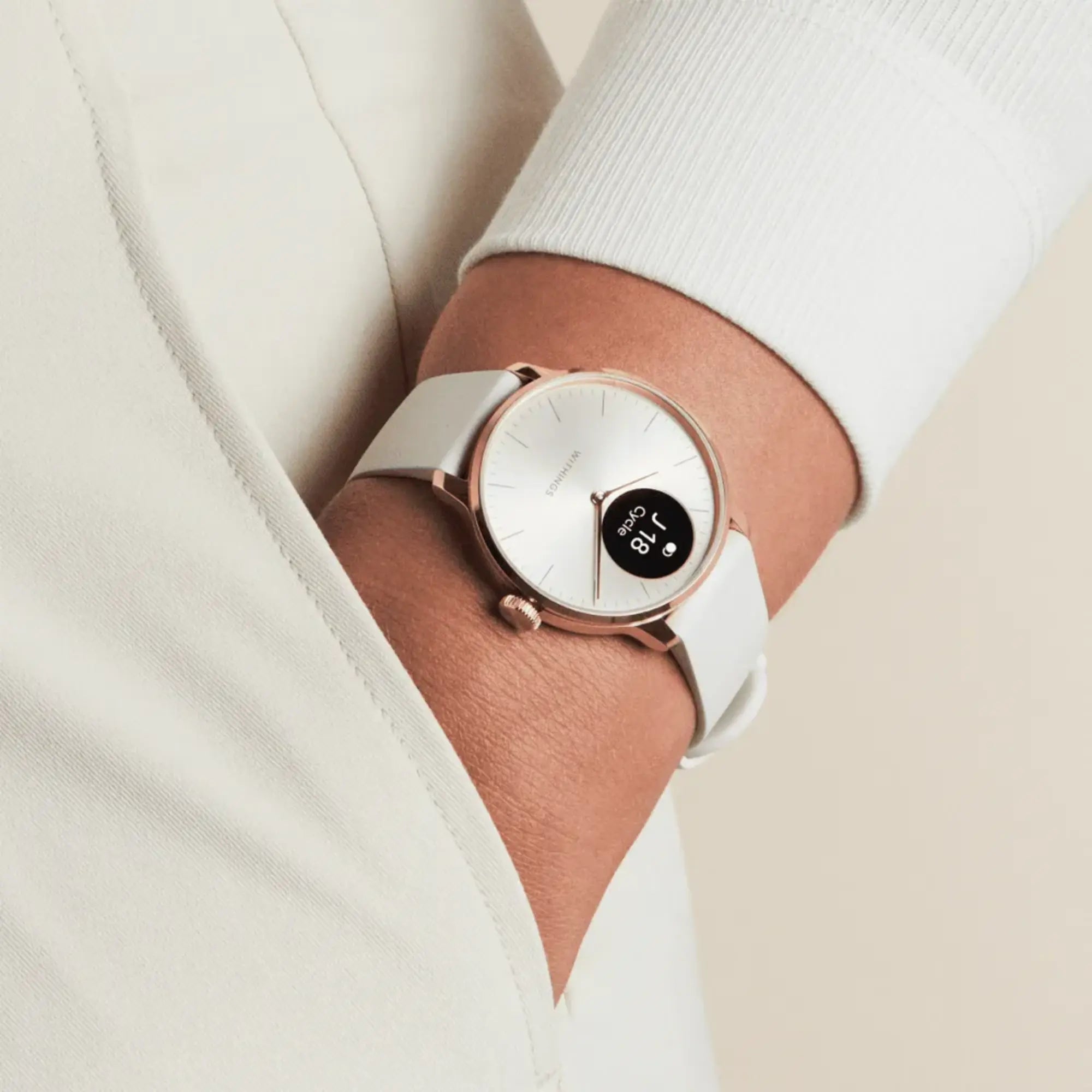 Montre Connectée Hybride - Scanwatch Light - 37 mm - Rose gold - Withings - My Médical