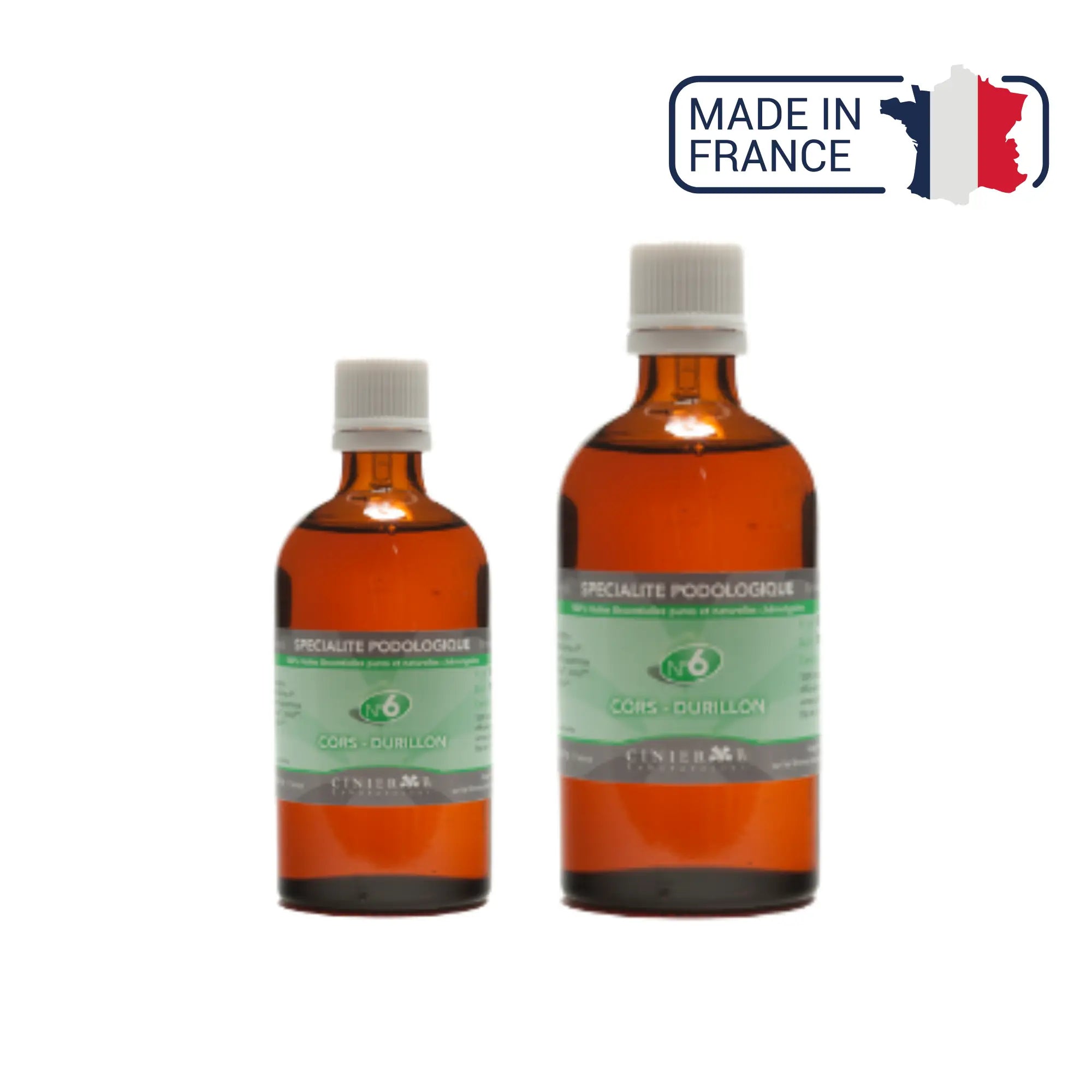Spécialité N°6 Cors-Durillons - 2 contenances - Huile 100% HE - Laboratoires Cinier B Laboratoires Cinier B