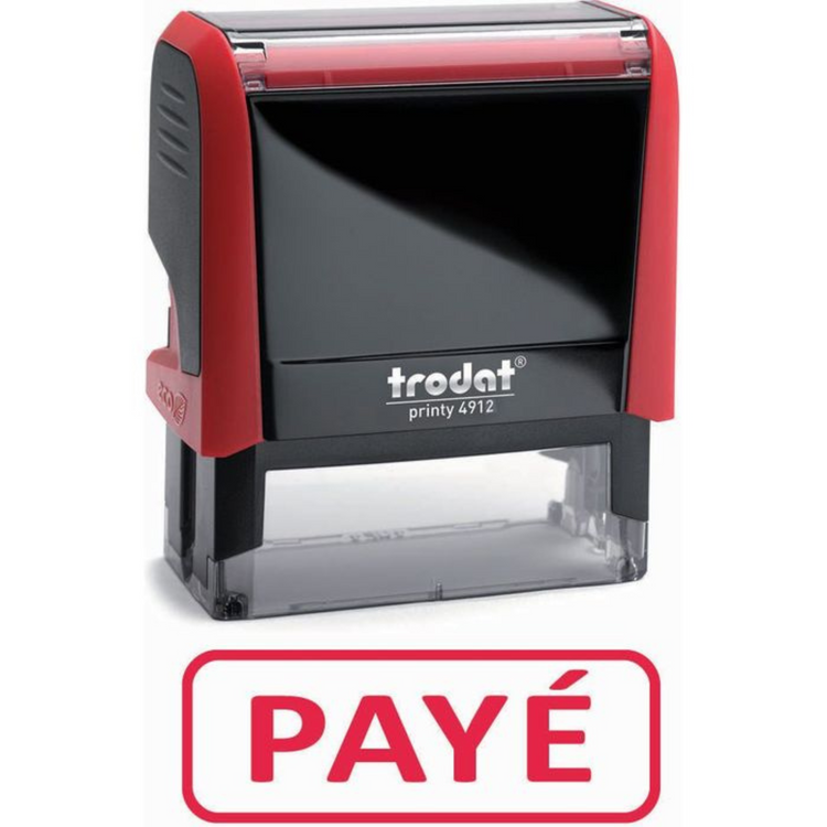 Tampon encreur "Payé" - rouge - Trodat My Podologie 