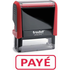 Tampon encreur "Payé" - rouge - Trodat My Podologie 