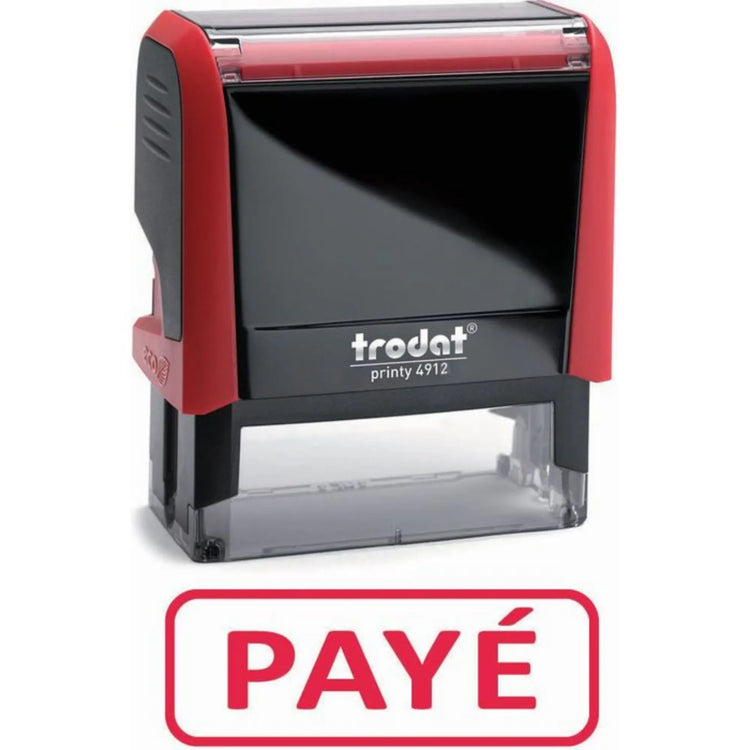 Tampon encreur "Payé" - rouge - Trodat My Podologie 
