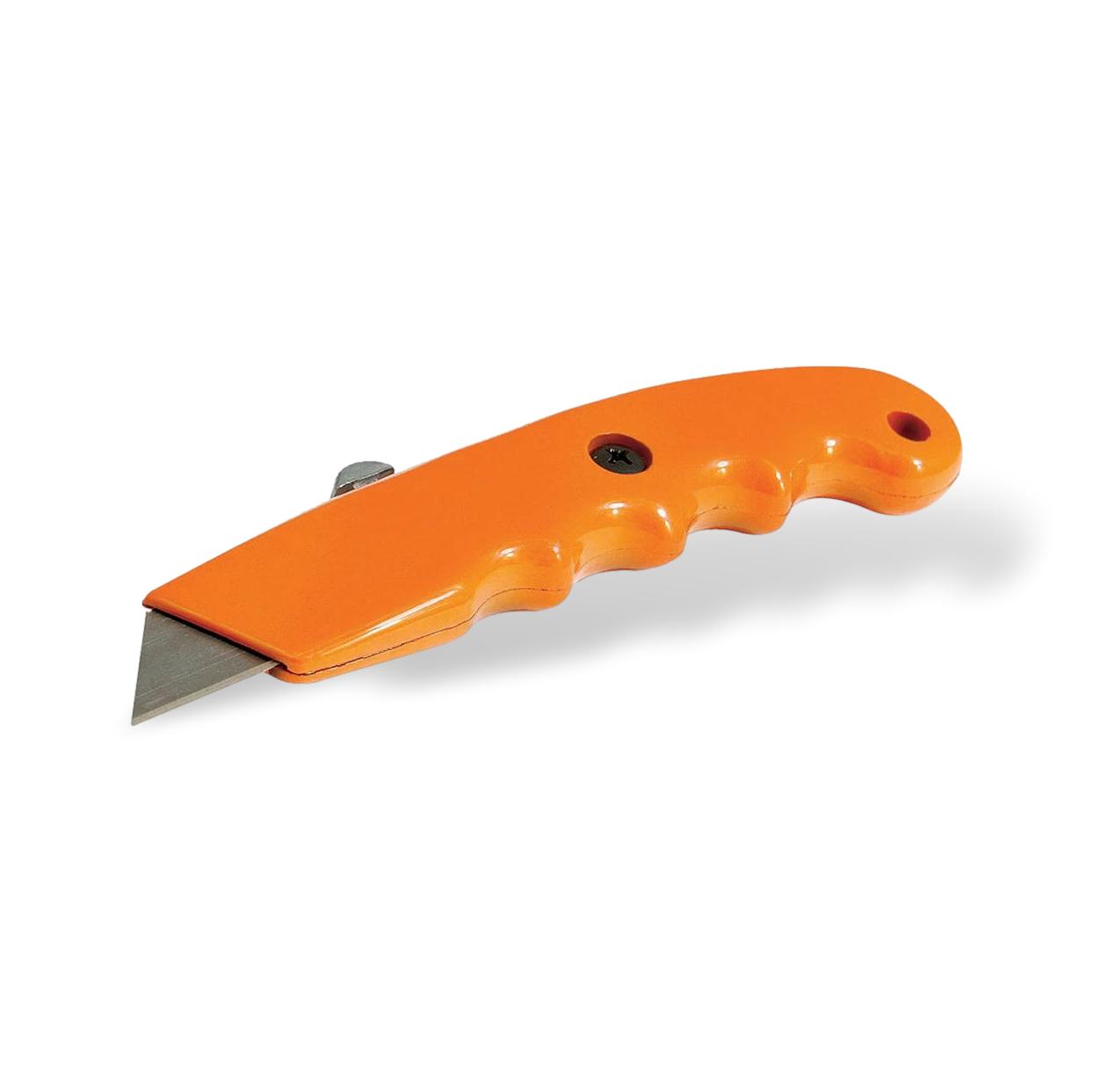 Cutter ergonomique fluo à lame rétractable - Silverline Silverline 